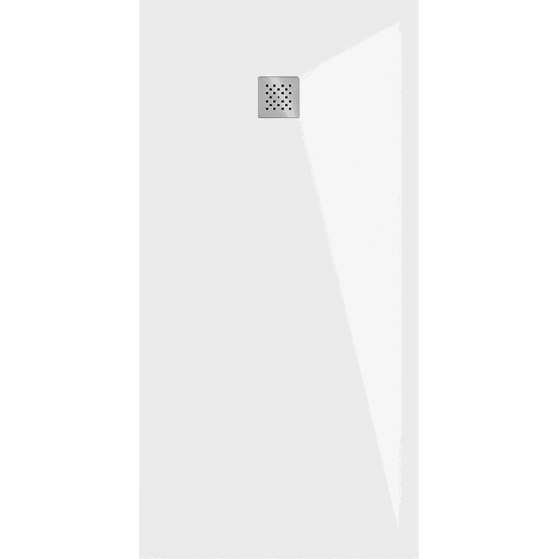 Mexen Stone+ composite rectangular shower tray 160 x 80 cm, white - 44108016