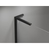 Mexen Mist L asymmetrical hinged left shower cabin, pentagonal, 80 x 90 cm, black grid, black - 8A8L-080-090-70-77-L