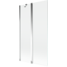 Mexen Mist 2-wing shower screen 100 x 150 cm, transparent, chrome - 8A9-100-011-01-00