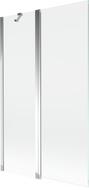 Mexen Mist 2-Panel Shower Screen 110 x 150 cm, Transparent, Chrome - 8A9-110-011-01-00