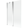 Mexen Mist shower screen 2-panel 120 x 150 cm, transparent, chrome - 8A9-120-011-01-00