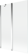 Mexen Mist shower screen 2-panel 120 x 150 cm, transparent, chrome - 8A9-120-011-01-00