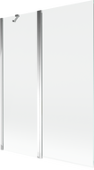 Mexen Mist 2-panel shower screen 130 x 150 cm, transparent, chrome - 8A9-130-011-01-00