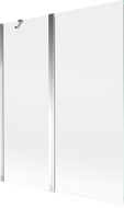 Mexen Mist shower screen 2-wing 140 x 150 cm, transparent, chrome - 8A9-140-011-01-00