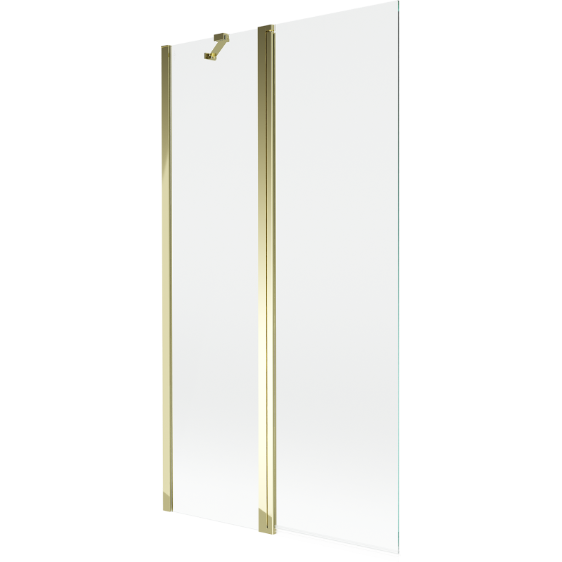 Mexen Mist 2-panel shower screen 100 x 150 cm, transparent, gold - 8A9-100-011-50-00