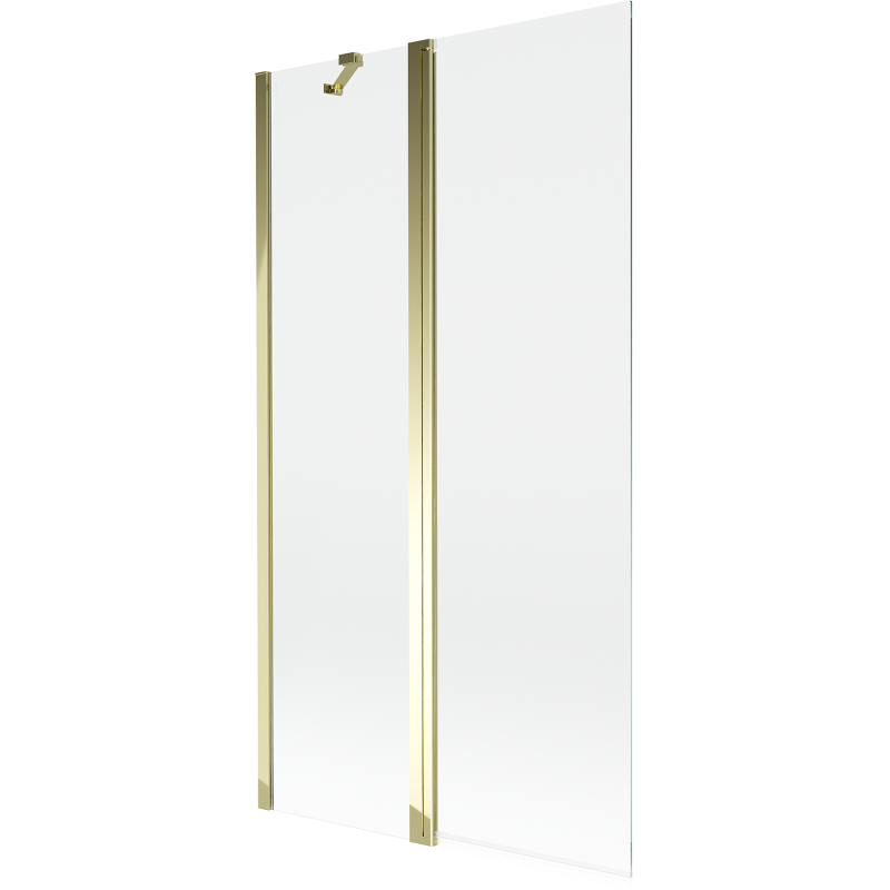 Mexen Mist shower screen 2-winged 100 x 150 cm, transparent, gold - 8A9-100-011-50-00