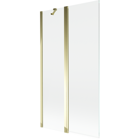 Mexen Mist 2-panel shower screen 100 x 150 cm, transparent, gold - 8A9-100-011-50-00