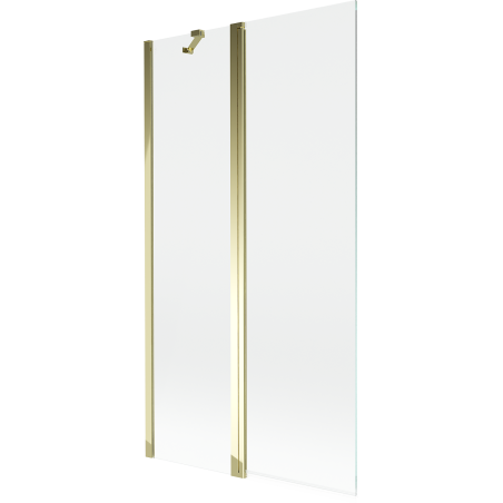Mexen Mist shower screen 2-winged 100 x 150 cm, transparent, gold - 8A9-100-011-50-00