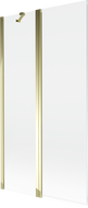 Mexen Mist 2-panel shower screen 100 x 150 cm, transparent, gold - 8A9-100-011-50-00
