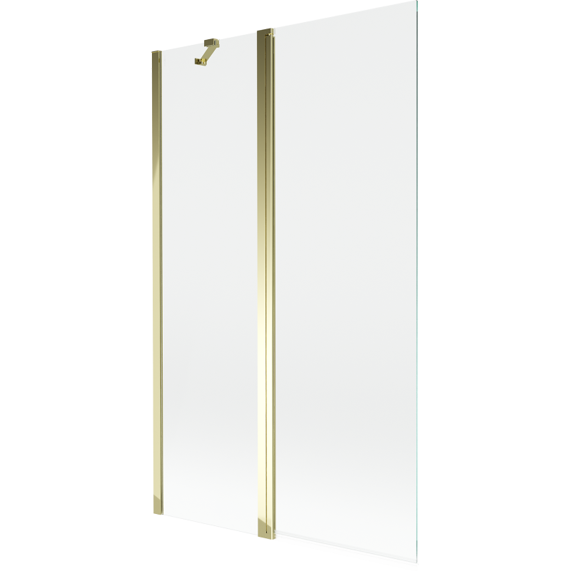 Mexen Mist 2-wing bath screen 110 x 150 cm, transparent, gold - 8A9-110-011-50-00