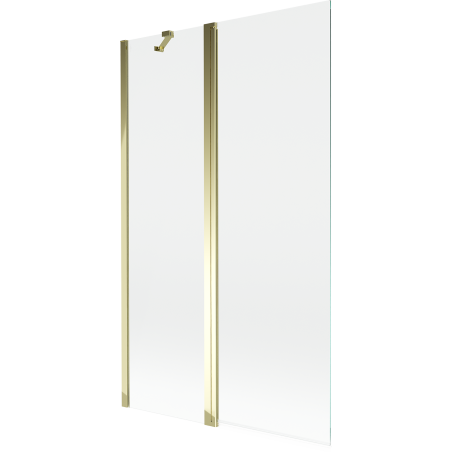 Mexen Mist 2-wing bath screen 110 x 150 cm, transparent, gold - 8A9-110-011-50-00