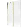 Mexen Mist 2-panel shower screen 110 x 150 cm, transparent, gold - 8A9-110-011-50-00