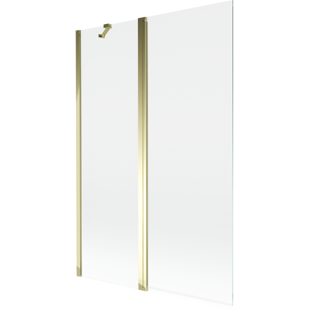 Mexen Mist 2-panel shower screen 120 x 150 cm, transparent, gold - 8A9-120-011-50-00
