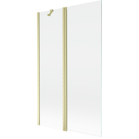 Mexen Mist 2-wing shower screen 110 x 150 cm, transparent, brushed gold - 8A9-110-011-55-00