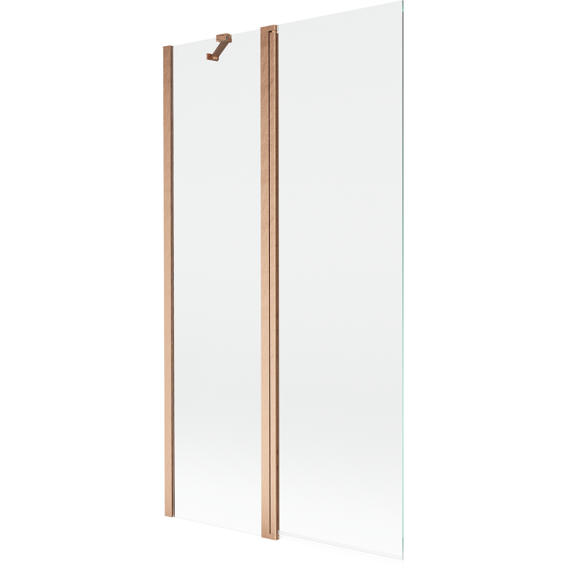 Mexen Mist 2-wing Shower Screen 100 x 150 cm, Transparent, Brushed Copper - 8A9-100-011-65-00