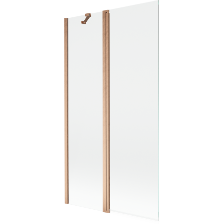 Mexen Mist 2-wing Shower Screen 100 x 150 cm, Transparent, Brushed Copper - 8A9-100-011-65-00