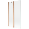 Mexen Mist 2-wing Shower Screen 100 x 150 cm, Transparent, Brushed Copper - 8A9-100-011-65-00