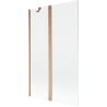 Mexen Mist 2-wing shower screen 110 x 150 cm, transparent, brushed copper - 8A9-110-011-65-00