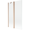 Mexen Mist shower screen 2-wing 110 x 150 cm, transparent, brushed copper - 8A9-110-011-65-00