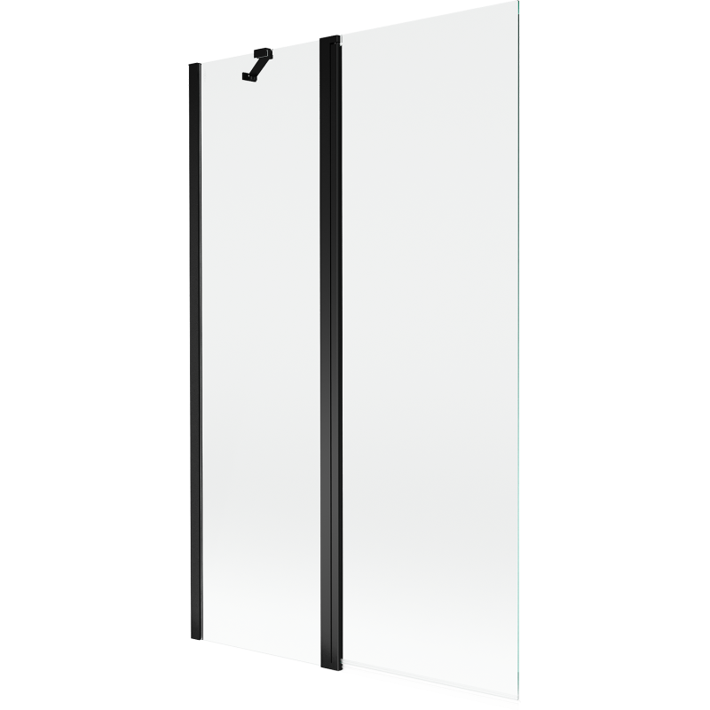 Mexen Mist 2-wing Shower Screen 110 x 150 cm, transparent, black - 8A9-110-011-70-00