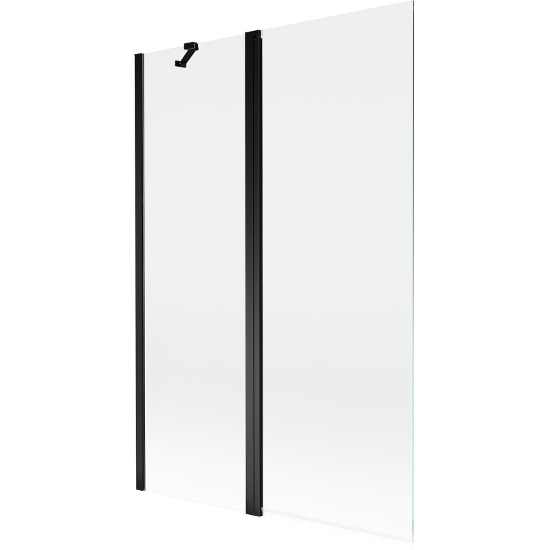 Mexen Mist 2-panel shower screen 120 x 150 cm, transparent, black - 8A9-120-011-70-00