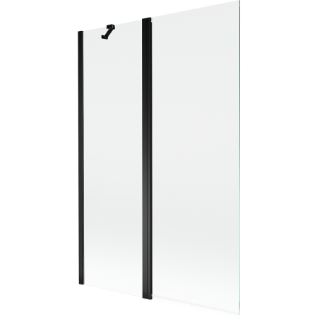 Mexen Mist 2-panel shower screen 120 x 150 cm, transparent, black - 8A9-120-011-70-00