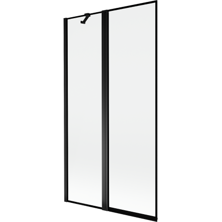 Mexen Mist 2-wing left shower screen 100 x 150 cm, black frame, black - 8A9-100-011-70-70-L