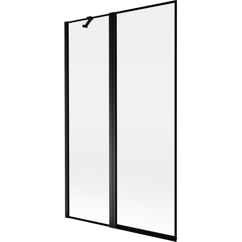 Mexen Mist shower screen 2-wing left 110 x 150 cm, black frame, black - 8A9-110-011-70-70-L