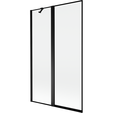 Mexen Mist 2-panel left shower screen 110 x 150 cm, black frame, black - 8A9-110-011-70-70-L