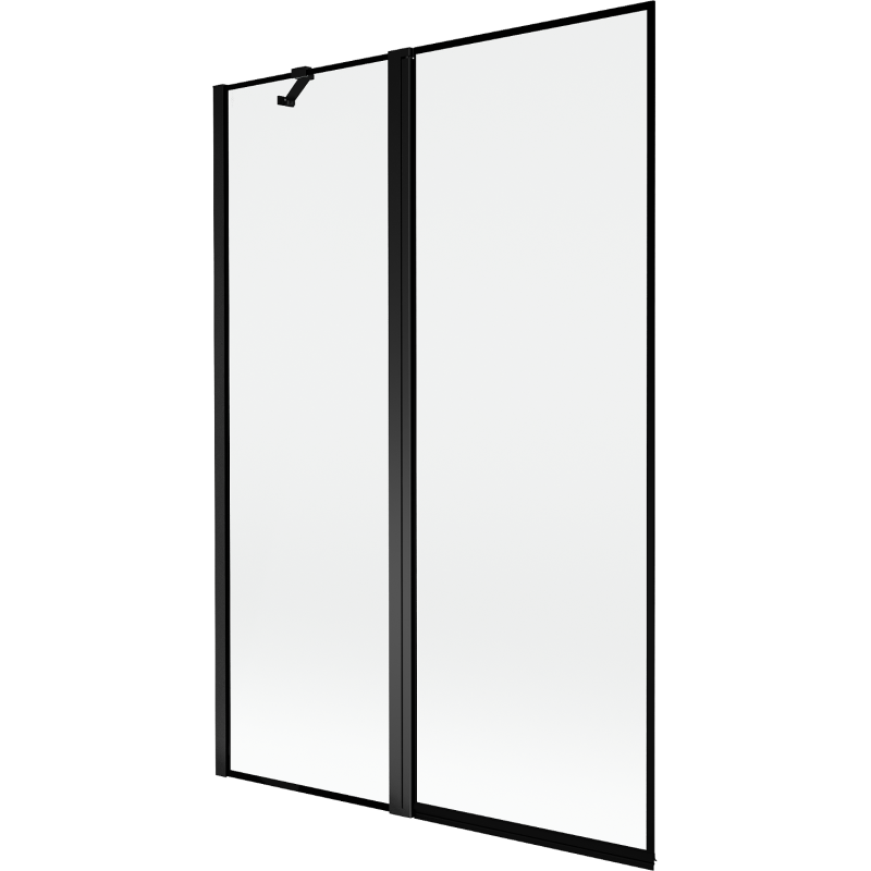Mexen Mist 2-panel left shower screen 120 x 150 cm, black frame, black - 8A9-120-011-70-70-L