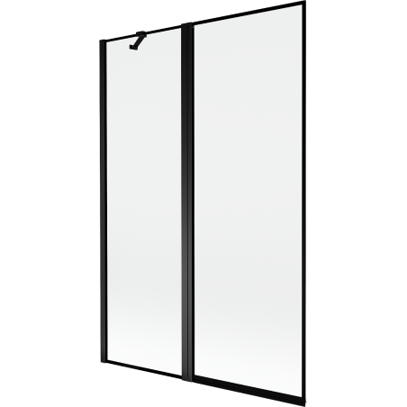 Mexen Mist 2-panel left shower screen 120 x 150 cm, black frame, black - 8A9-120-011-70-70-L
