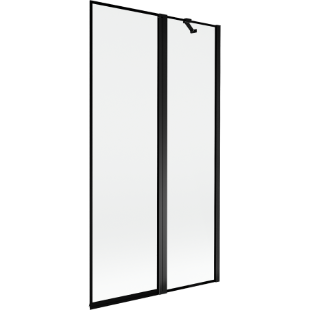 Mexen Mist 2-Panel Shower Screen Right 100 x 150 cm, Black Frame, Black - 8A9-100-011-70-70-P