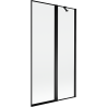 Mexen Mist 2-Panel Shower Screen Right 100 x 150 cm, Black Frame, Black - 8A9-100-011-70-70-P