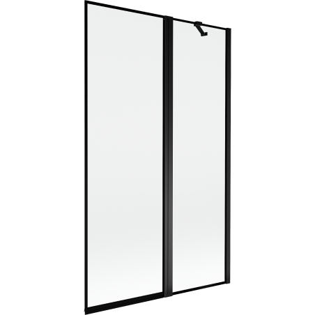 Mexen Mist 2-panel shower screen right 110 x 150 cm, black frame, black - 8A9-110-011-70-70-P