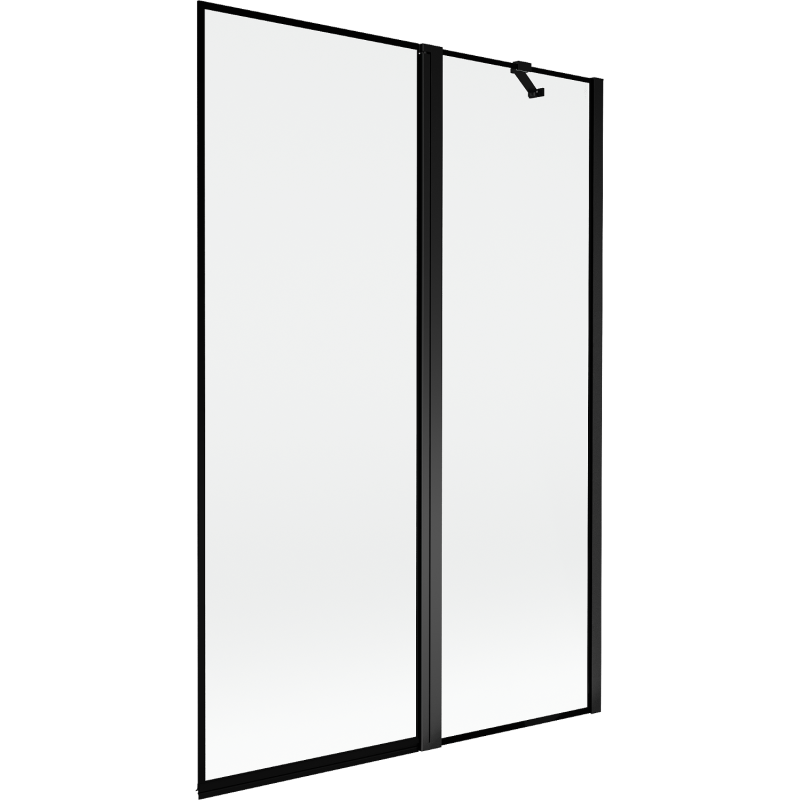 Mexen Mist 2-panel right shower screen 120 x 150 cm, black frame, black - 8A9-120-011-70-70-P