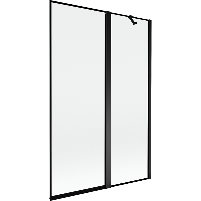 Mexen Mist shower screen 2-wing right 120 x 150 cm, black frame, black - 8A9-120-011-70-70-P