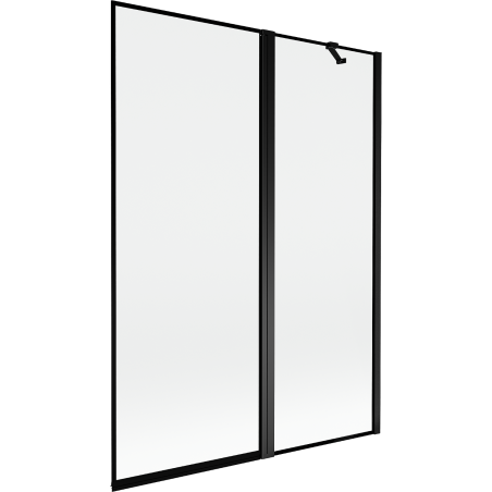 Mexen Mist 2-wing right shower screen 130 x 150 cm, black frame, black - 8A9-130-011-70-70-P