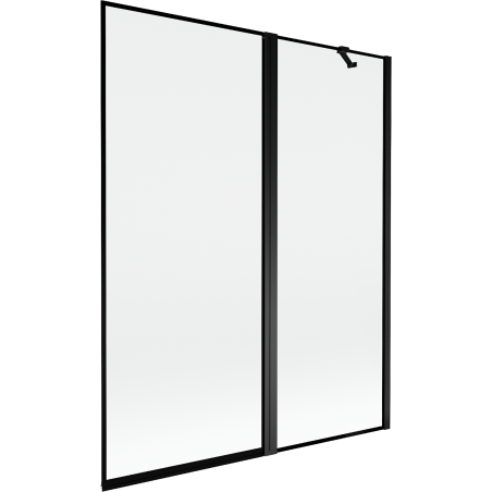 Mexen Mist 2-wing shower screen right 140 x 150 cm, black frame, black - 8A9-140-011-70-70-P