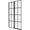 Mexen Mist shower screen 2-panel left 100 x 150 cm, black grid, black - 8A9-100-011-70-77-L