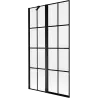 Mexen Mist shower screen 2-wing left 100 x 150 cm, black grid, black - 8A9-100-011-70-77-L