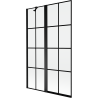 Mexen Mist 2-panel left shower screen 110 x 150 cm, black grid, black - 8A9-110-011-70-77-L