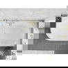 Mexen Silo freestanding corner right fluted bathtub 170 x 80 cm, white, gold overflow - 52891708000P-50