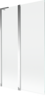 Mexen Mist L bathtub screen 2-wing 110 x 150 cm, transparent, chrome - 8A9L-110-011-01-00