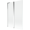 Mexen Mist L bath screen 2-wing 120 x 150 cm, transparent, chrome - 8A9L-120-011-01-00