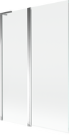 Mexen Mist L bath screen 2-wing 120 x 150 cm, transparent, chrome - 8A9L-120-011-01-00