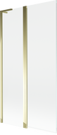 Mexen Mist L shower screen 2-wing 100 x 150 cm, transparent, gold - 8A9L-100-011-50-00