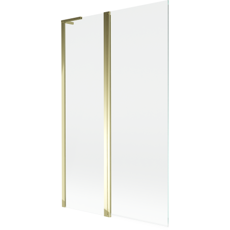 Mexen Mist L two-panel shower screen 110 x 150 cm, transparent, gold - 8A9L-110-011-50-00
