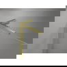 Mexen Mist L 2-wing shower screen 100 x 150 cm, transparent, brushed gold - 8A9L-100-011-55-00