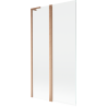 Mexen Mist L 2-panel bath screen 100 x 150 cm, transparent, brushed copper - 8A9L-100-011-65-00