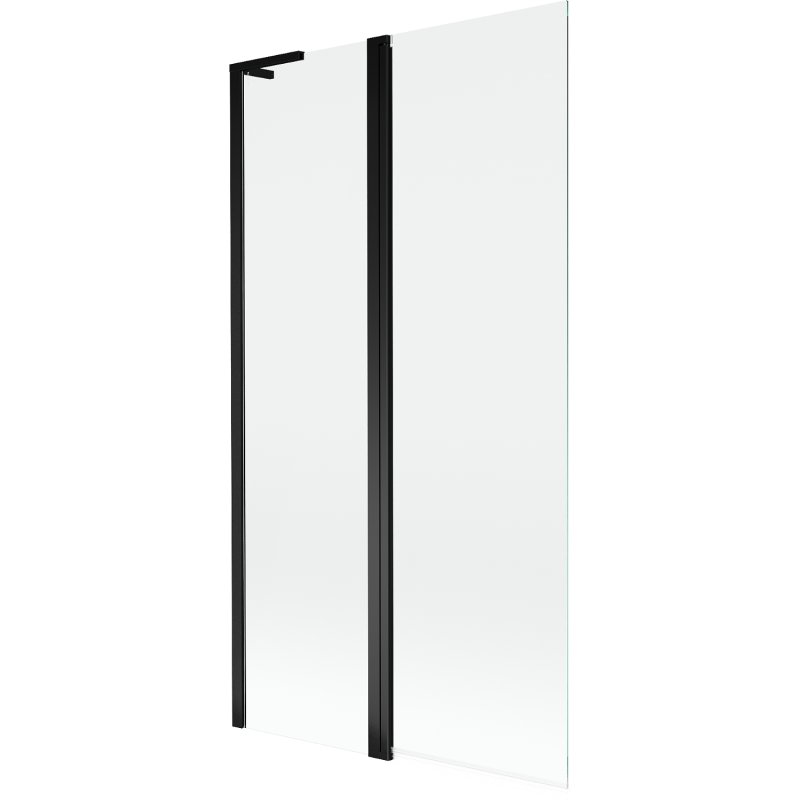 Mexen Mist L shower screen 2-wing 100 x 150 cm, transparent, black - 8A9L-100-011-70-00